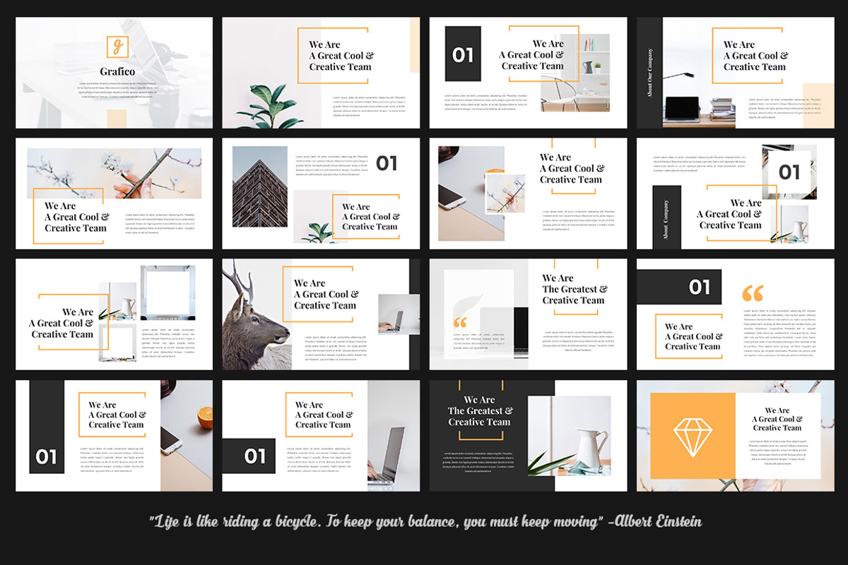 Grafico - Creative PowerPoint, a Presentation Template by desvibes (Photo 2 of 5)