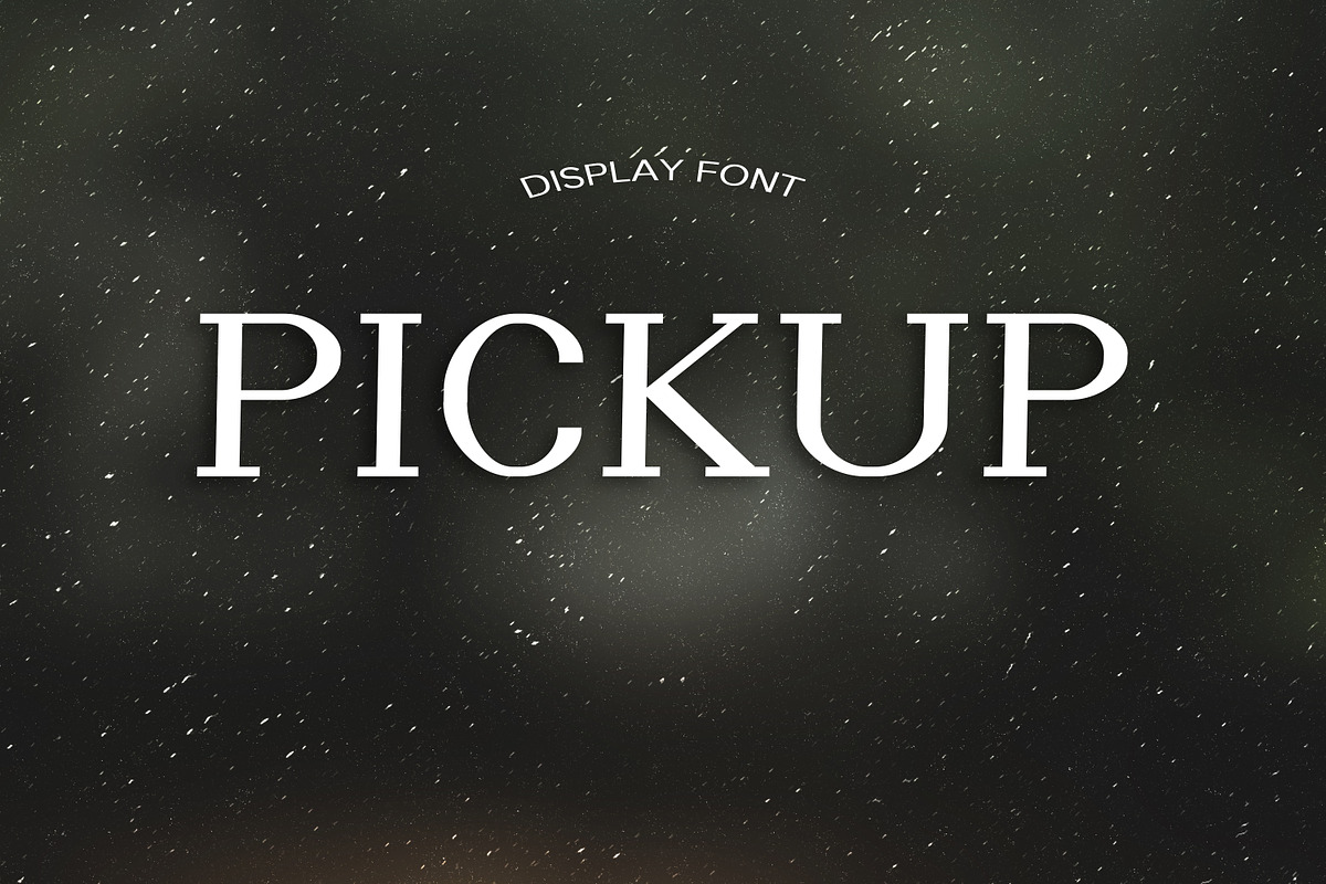 PICKUP font