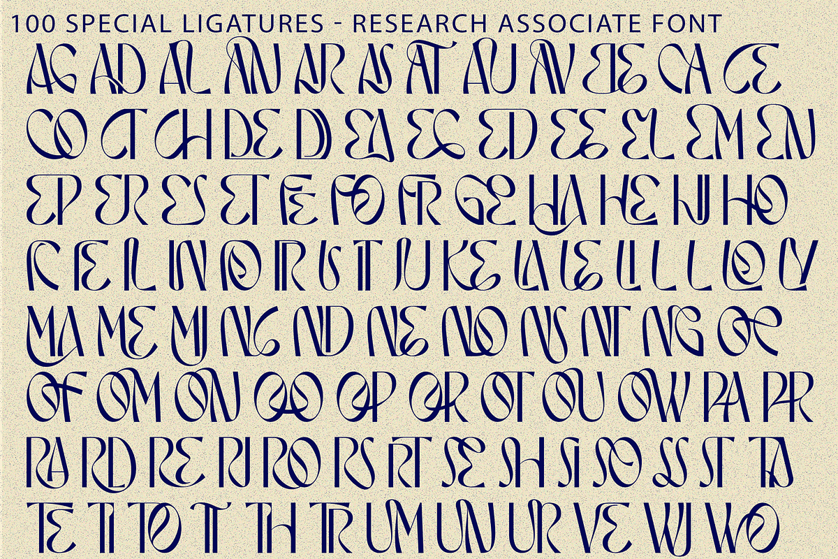 RESEARCH ASSOCIATE - LUXURY FONT, a Sans Serif Font by 177Studio (Photo 7 of 8)