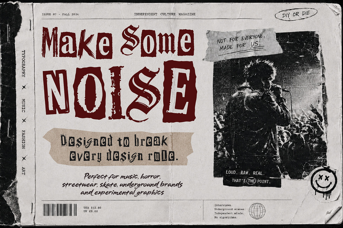 ScrapTheory - Endless Disorder, a Handwritten Font by HypeWorksCo (Photo 4 of 13)
