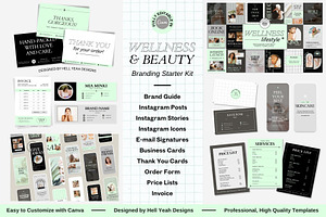 Wellness Lifestyle Brand Starter Kit, a Branding & Logo Template by Hell Yeah Designs