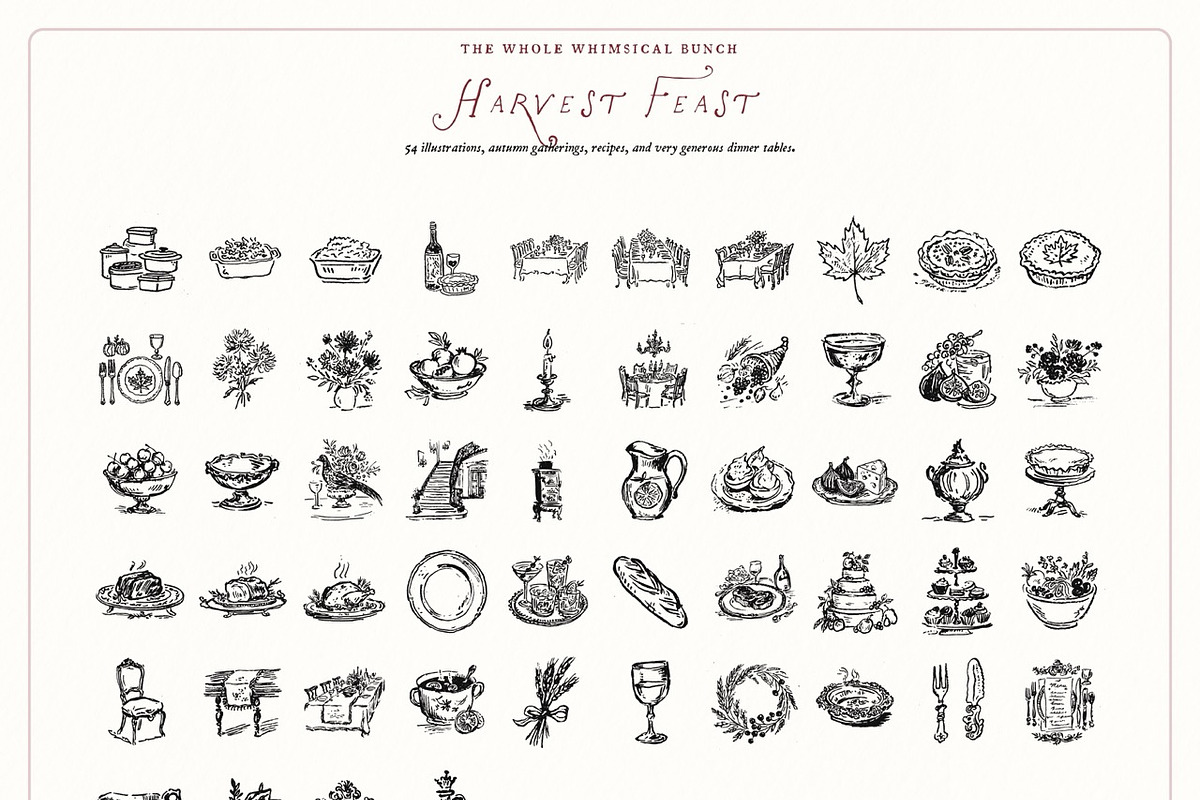 Mega Fall Doodle Clipart Bundle, a Seasonal Illustration by The October Creative (Photo 8 of 13)