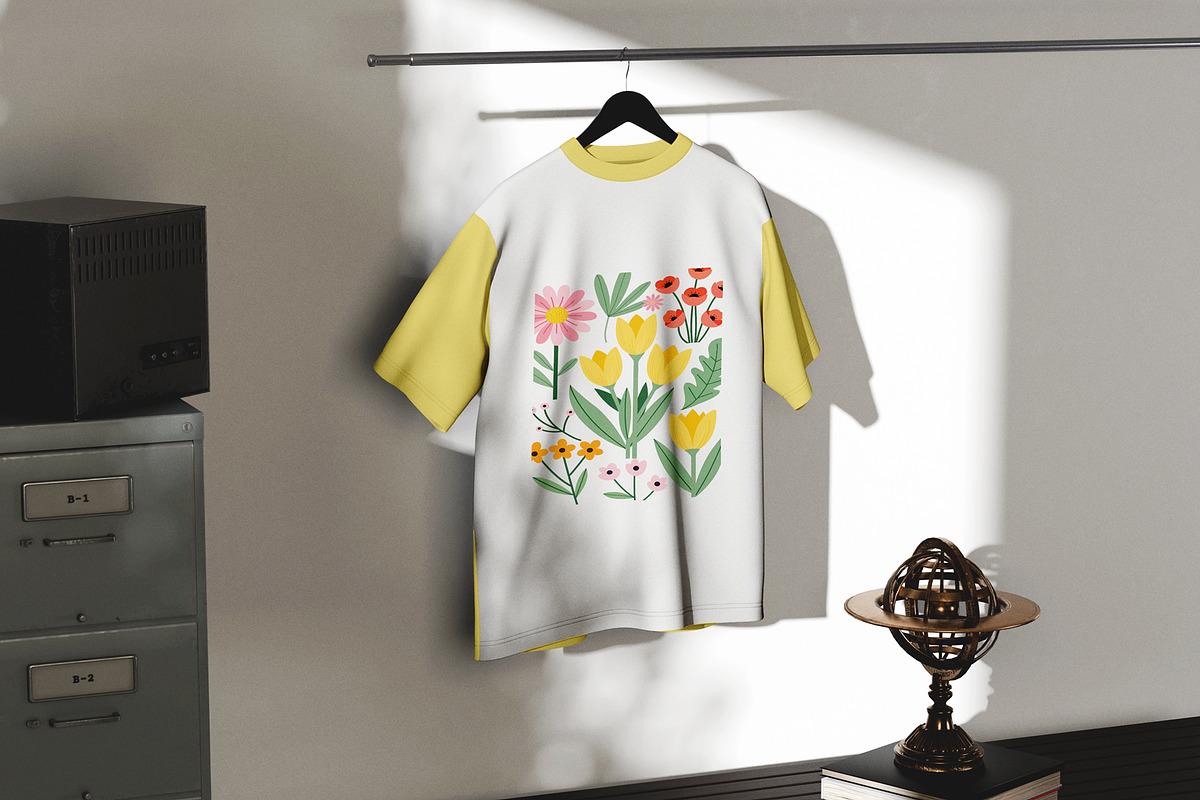 Floral Garden T-Shirt Design, an Object Illustration by Ahluva Studio (Photo 3 of 6)