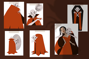 Bloody Vampire Halloween Clipart