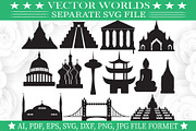 World Famous Sights Svg, Sights Svg, an Object Graphic by VectorWorlds (Thumbnail 1 of 3)