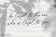 Fast Line Brush Script, a Script Font by Quothron (Thumbnail 4 of 8)