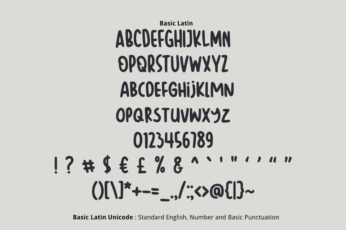 Barokah Font preview 2