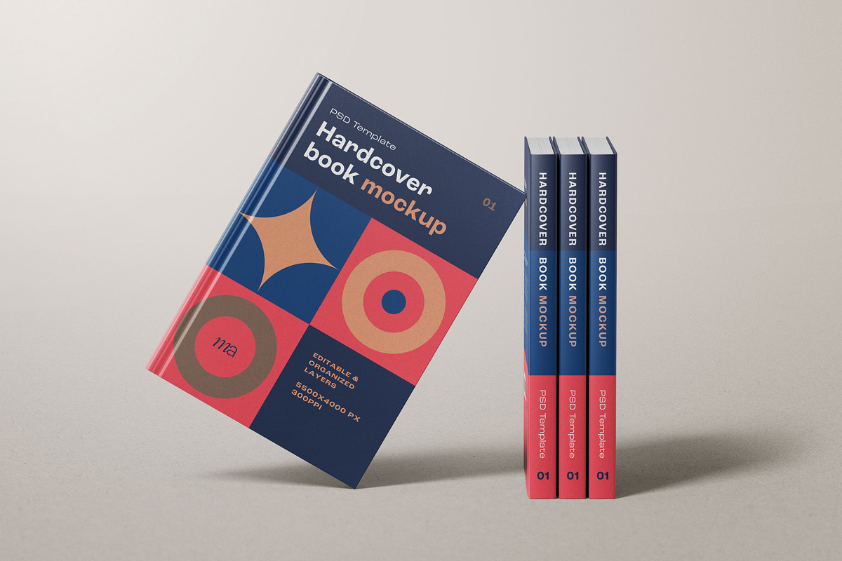 Hardcover Mockup Set, a Print Template by mockupatelier (Photo 11 of 13)