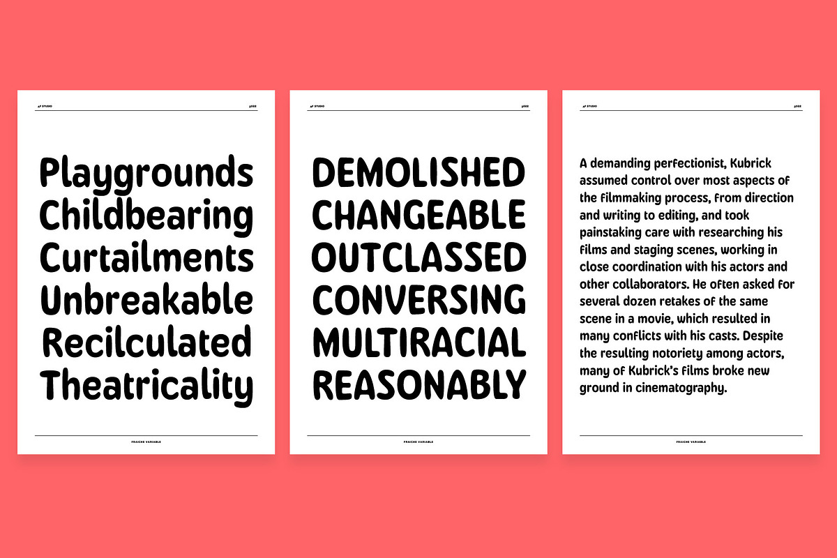 Fraiche - Variable Rounded, a Sans Serif Font by Adam Fathony (Photo 11 of 17)