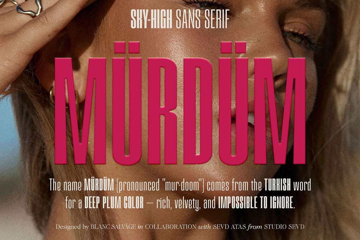 Mürdüm Condensed Sans Serif, a Sans Serif Font by Blanc Salváge (Photo 1 of 12)