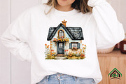Watercolor Houses Clipart, an Illustration by Craft Nest (Thumbnail 7 of 12)