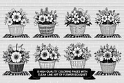 Flower Basket Bundle, an Illustration by musafir_fashion (Thumbnail 1 of 9)