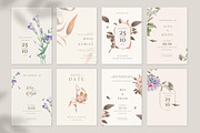 40 Minimalist Floral Wedding Cards, an Invitation Template by EvitePapery (Thumbnail 8 of 9)