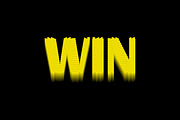3D yellow WIN lettering typography, a Layer Style Add-On by Design Store (Thumbnail 1 of 2)
