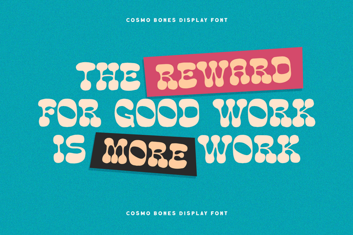 Cosmo Bones - Reverse Display Font, a Font by Letterhend Studio (Photo 6 of 7)