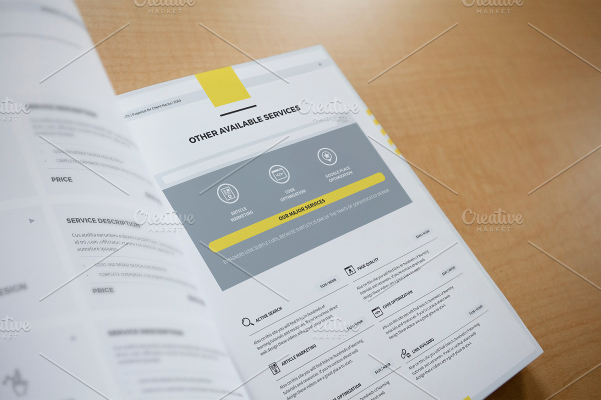 Proposal Template A4 / US Letter, a Stationery Template by Mastergfx (Photo 18 of 22)