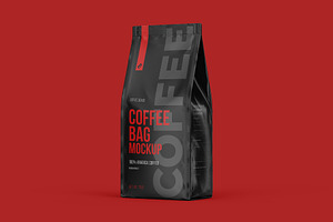 Coffee Pouches Mockups. 11 PSD