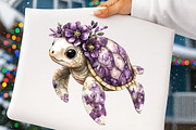 summer sea turtle clipart, an Illustration by GatewayDesign (Thumbnail 9 of 9)