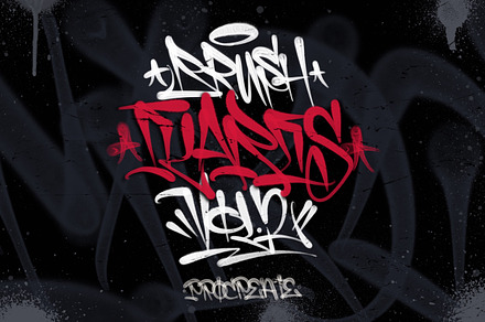 Brush graffiti flares Procreate