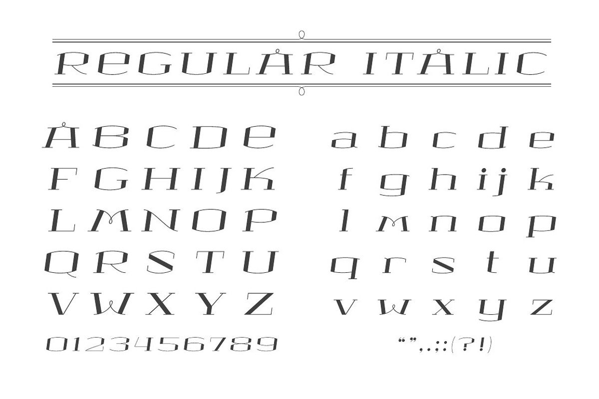 MONA LISA Serif Font Family preview 8