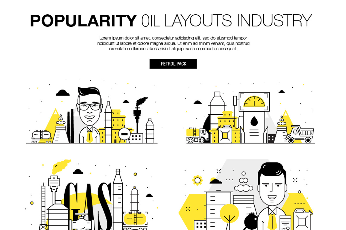 Popularity oil layouts, a Technology Illustration by Vladimir Vihrev (Photo 2 of 10)