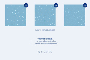 Snowfall Adobe Illustrator Brushes