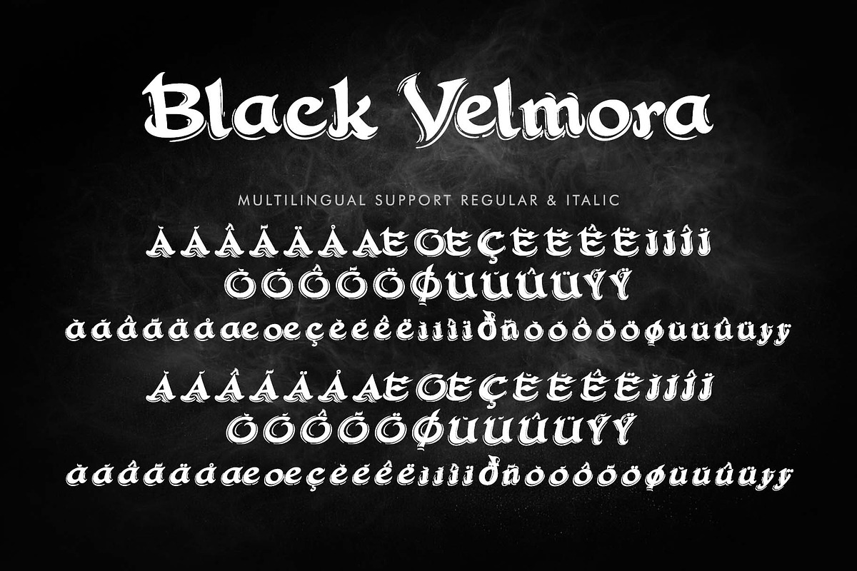 Black Vilmora, a Blackletter Font by Yoga Letter (Photo 6 of 7)