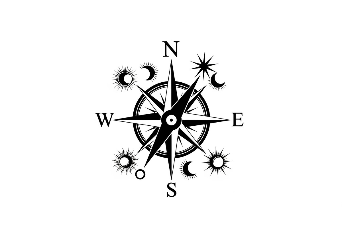 Celestial Compass SVG Bundle, an Illustration by Gaye Art (Photo 8 of 31)