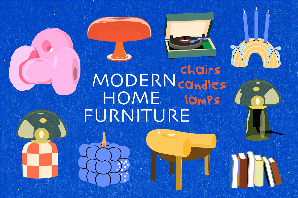 Modern home furniture, an Object Illustration by Luamor (Photo 1 of 9)