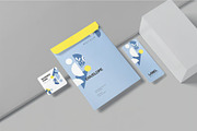 Stationery Branding Mockups, an Advertising Mockup by megostudi0 (Thumbnail 2 of 9)