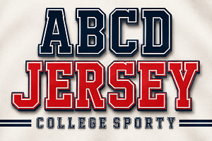 ABCD Jersey, a Slab Serif Font by Limited.studio