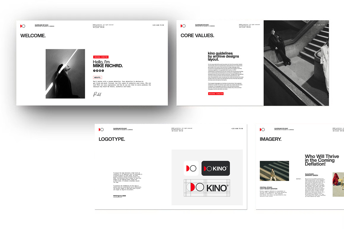 KINO | Brand Guidelines, a Presentation Template by creathrivestudio (Photo 6 of 11)