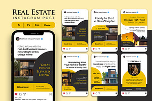 Black Gold Real Estate Social Media, a Social Media Template by Jiwstudio