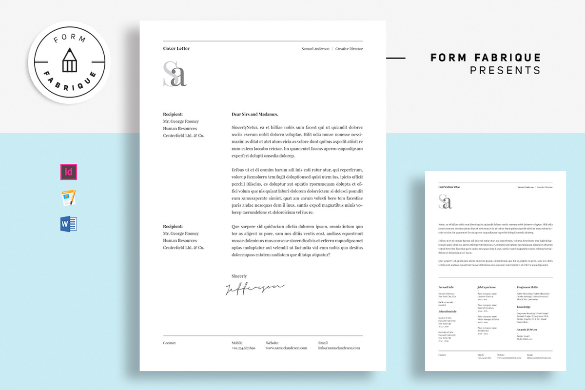 Resume/CV, a Resume Template by Form Fabrique (Photo 6 of 11)