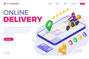 Online Internet Shopping Delivery, a Food Illustration by TAlex (Thumbnail 6 of 6)