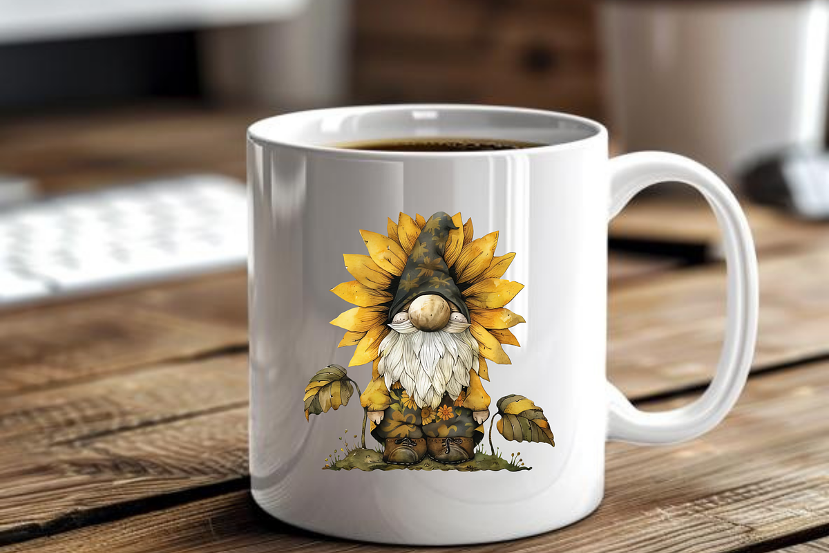 SUNFLOWER GNOME CLIPART PACK, a Person Illustration by Daring Digies (Photo 9 of 10)