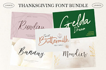 Thanksgiving Font Bundle