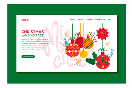 Christmas Landing Page 3, a Landing Page Template by MISS CHATZ