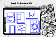Comic Storyboard Procreate Stamps, a Brush Add-On by Selentaori Studio (Thumbnail 6 of 11)