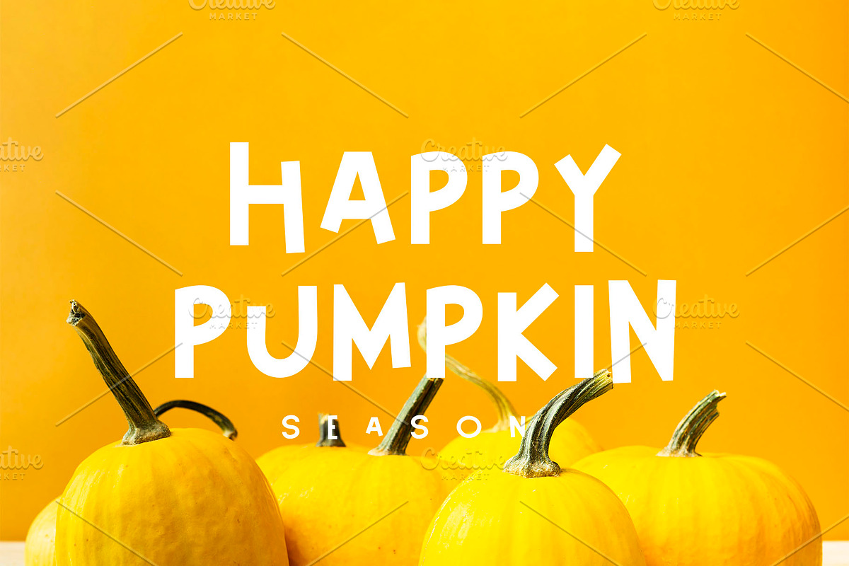 Happy Pumpkin Font