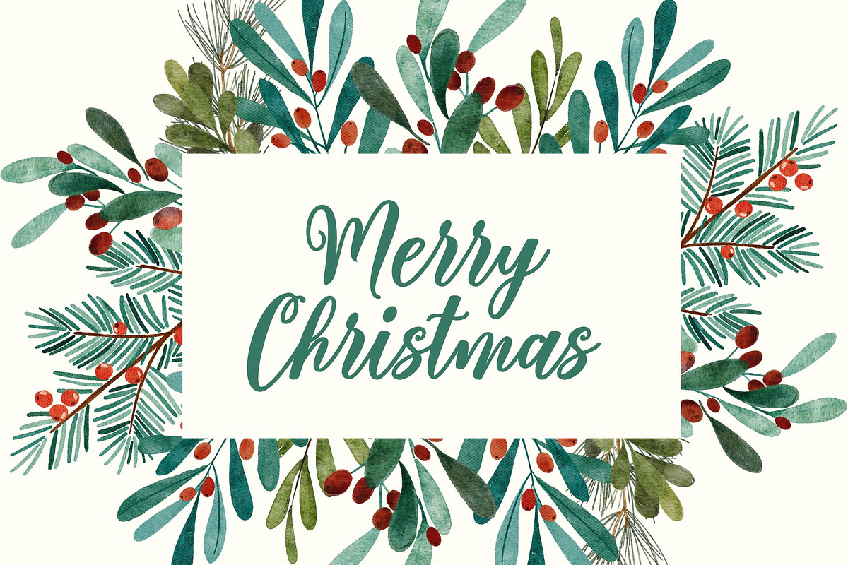 Green Christmas wishing card design, a Card Template by MS Designer
