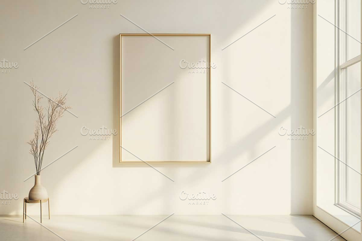 Posters Frames Mockup in Interior, a Templates & Theme by VetalStock (Photo 2 of 13)