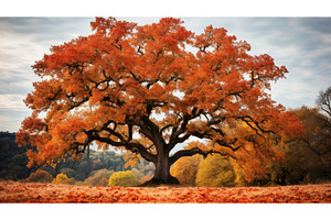 acorns oak tree fall ai generated, a Nature Photo by pikepicture