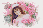 Watercolor Splatter Effect Photoshop, an Action Add-On by liptouse (Thumbnail 8 of 10)