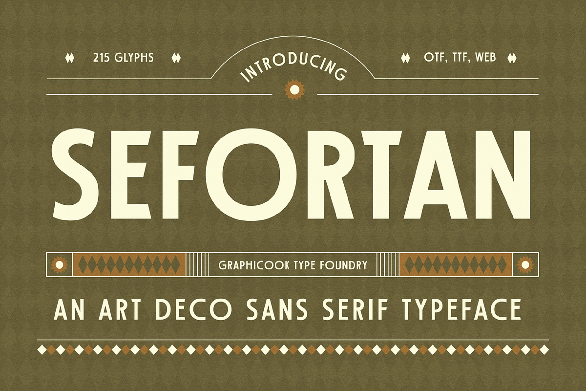 Sefortan, a Sans Serif Font by graphicook (Photo 1 of 10)