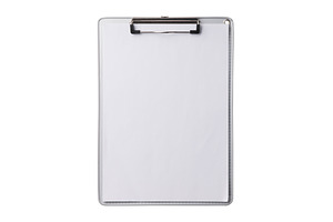 Silver clipboard with clip at the, a School & Education Photo by HalfPoint