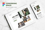 Coworking Website template, a Wireframe Template by helgascandinavus (Thumbnail 1 of 5)
