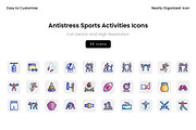 Antistress Sports Activities Icons, a Solid Icon by Wencory (Thumbnail 1 of 2)