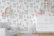 Beige Paris Seamless Pattern Set, a Pattern Graphic by Oksana Dovhopol Art (Thumbnail 12 of 13)