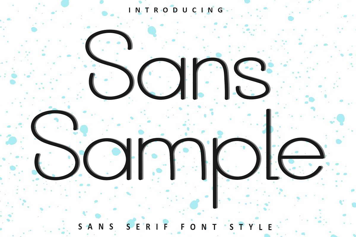 Sans Sample, a Sans Serif Font by FreshTypeINK (Photo 1 of 8)